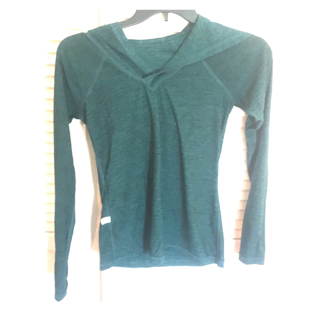 Deep teal ideology hooded pullover